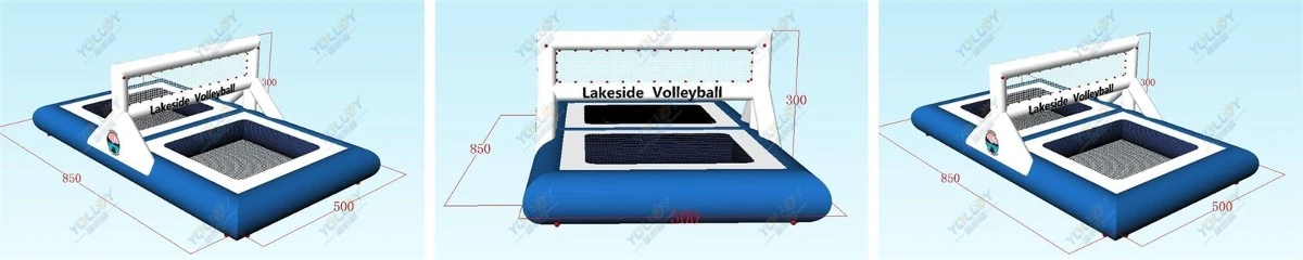 3D design drafts of Inflatable Volleyball Court Trampoline 3D design drafts of Inflatable Volleyball Court Trampoline